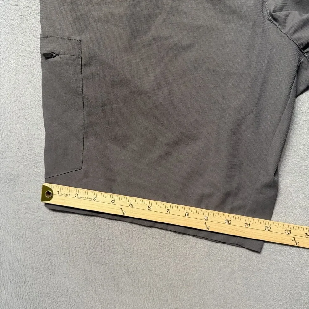 Champion Mens Size 36W Cargo Shorts Gray Polyester 10” Inseam Utility Pockets